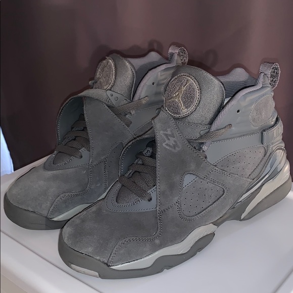 jordan 8s Shoes - Jordan 8 cool grey size 7y